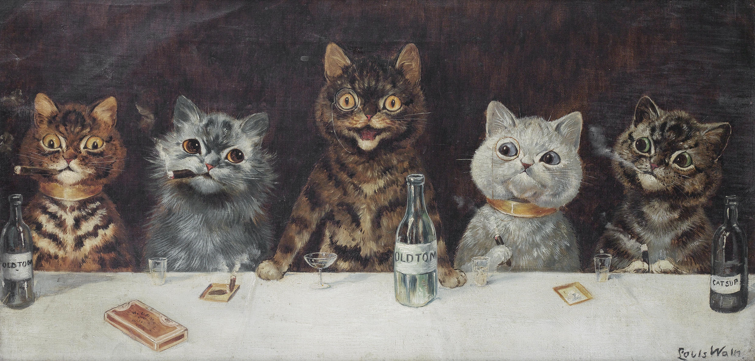 Louis_Wain_The_bachelor_party